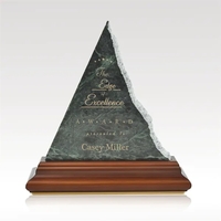 Cherry finished wood with a shining gold accent forms the base... from ASI...