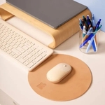 ROUND LEATHER MOUSEPAD