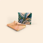 MARBLED LEATHER ENVELOPE - SMALL