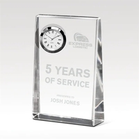 Twilight Time Optical Crystal Clock Award