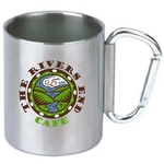 10 Oz. Double wall s. steel camping cup w/carabiner handle