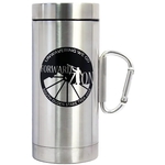 16 Oz. 2-wall Stainless Steel Travel Mug w/ Carabiner Handle