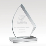 Glass Award on Metal Base - Influence