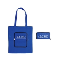 Foldable tote bag that zips into a slip pouch and includes... from ASI 34063...