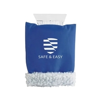 4 1/2" heavy duty plastic ice scraper with polyester hand mitten... from ASI...