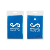 Disposable rain poncho with hood and compact pouch with snap closure.... from...