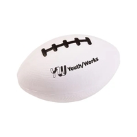 Football shaped stress reliever made of polyurethane foam; customization...