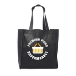 Clipper Non-Woven Grocery Tote Bag (2 Color Imprint)