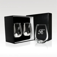 Stemless White Wine Glasses, 17 ounces, set of two.... from ASI 93986...