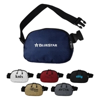 7.6" x 5.3" x 2.1" fanny pack with a zippered main... from ASI 98360 WOWLine...