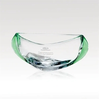 12" x 4 1/2" x 7 1/8" clear optic crystal bowl... from ASI 93986...