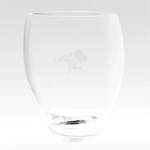 European Crystal Vase - Hand-Blown, Etched - Giocoso