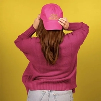 5-PANEL HAT - CURVED BRIM - UNSTRUCTURED - COTTON TWILL