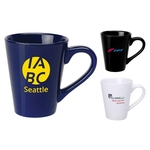 14 oz. Ceramic Cafe Coffee Mug w/ Handle