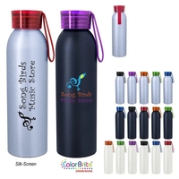 22 oz. BPA-free water bottle made of aluminum with a screw-on,... from ASI...