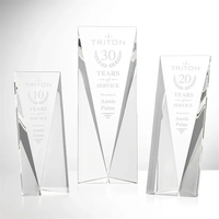 The Freestanding Optical Crystal Columbus Award boasts a striking design.......