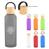 20 Oz. Ally rPET Bottle With Bamboo Lid And Easy Carry Ha...