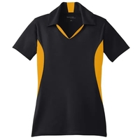 Sport-Tek® Women's Side Blocked Micro pique Sport-Wick Polo