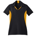 Sport-Tek® Women's Side Blocked Micro pique Sport-Wick Polo