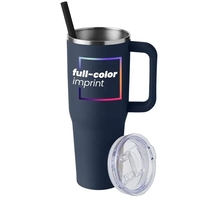 40oz Vacuum Travel Mug with Straw... from ASI 57371 Eyevertising