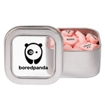 Large Tin with Window Lid and Conversation Hearts