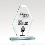 Jade Gentleman Hexagon Glass Award