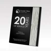 Mensa Wood & Glass Plaque