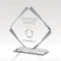 Tetrad Clear Glass Award - Quadruple Beveled Edges