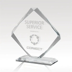 Tetrad Clear Glass Award - Quadruple Beveled Edges