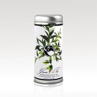 Tea Can Company Ancient Green Leaves Tall Tin