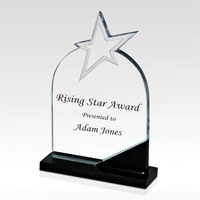 A star studded glass corona rises above a sleek black marble... from ASI...