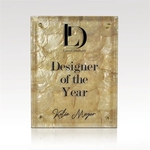 Gold Shell Plaque - Indulgence 7x9