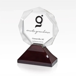Crystal Award - Cherry Base - Optic Laguna