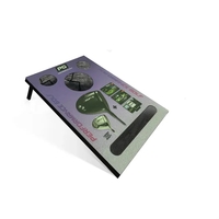 Custom-branded Chiphole with artificial turf and durable wood...