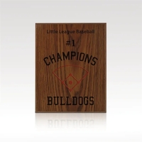Custom Oak Wood Plaque