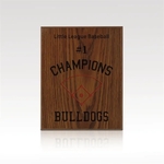 Custom Oak Wood Plaque