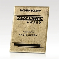 Gold Plaque - Suspended Glass - Risk Taker