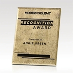 Gold Plaque - Suspended Glass - Risk Taker