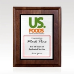 Custom Walnut & Zinc Plaque - Madaket Award