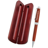 Natural wood coated ballpoint pen in a box.... from ASI 39552 BEL Promo