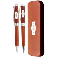 Pen and pencil set inside a wooden box.... from ASI 39552 BEL Promo