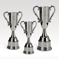 Pedestal Trophy Cup - Nickel Finish, w/ Etch - Vanderbilt