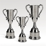 Pedestal Trophy Cup - Nickel Finish, w/ Etch - Vanderbilt