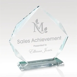 Prominence Crystal Glass Award 6.5"