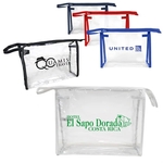 Zippered Clear Cosmetic Toiletry Pouch