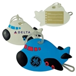 Airplane Shaped Soft PVC Luggage Tag