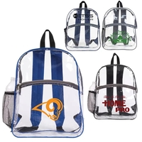 Clear PVC backpack with colored trims.... from ASI 37455 Atteff International...