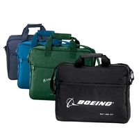 Polyester briefcase with grip handle and adjustable shoulder strap.... from...