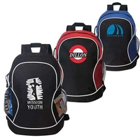 Backpack made of 600 denier polyester with adjustable/padded backstraps.......