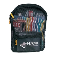 Nylon mesh backpack with zippered main compartment and front pocket.... from...